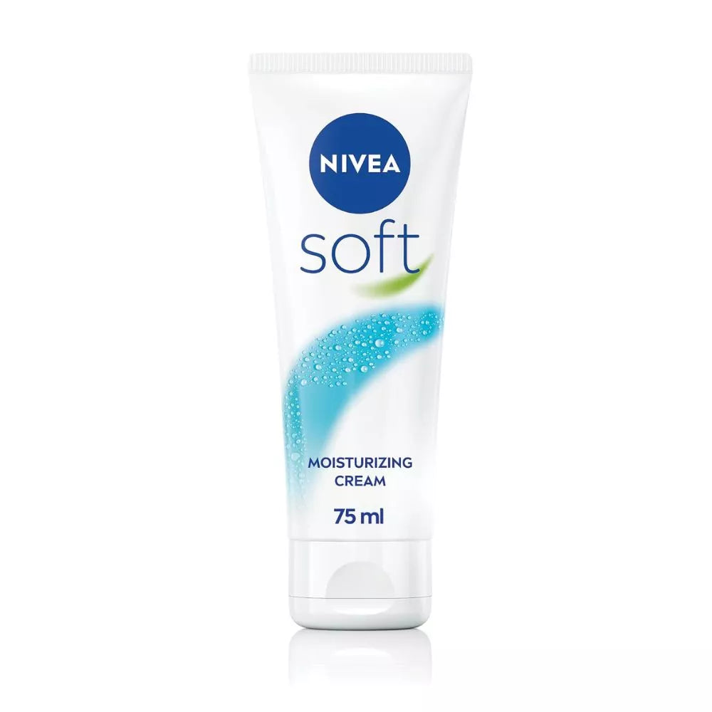 NIVEA Soft Moisturising Cream – Face, Body & Hand Cream with Vitamin E & Jojoba Oil, 75ml