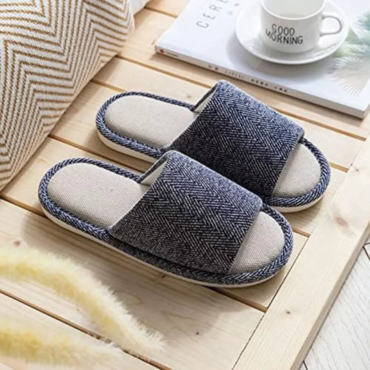 AioTio Fabric Slippers for Men & Women – Soft Non-Slip Indoor Outdoor House Slippers, Lightweight Four Seasons Comfort