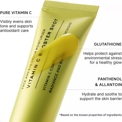 Arencia Vitamin C Booster Shot – Vitamin C + Glutathione Face & Eye Cream, 30ml