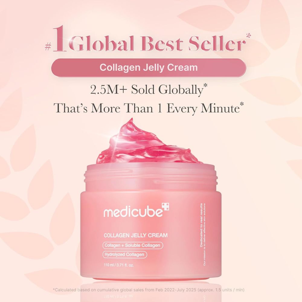 medicube Collagen Jelly Cream – Korean Face Moisturizer with Niacinamide & Hydrolyzed Collagen, 3.71 fl oz