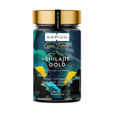 Kapiva Shilajit Gold Capsules – 100% Ayurvedic Supplement with 24K Gold, 60 Capsules