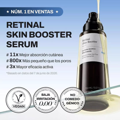 MEDITHERAPY Retinal Skin Booster Serum – Anti-Aging Face Serum with Retinal & Niacinamide, 5.07 fl oz