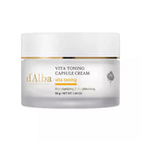 d'Alba Vita Toning Capsule Cream – Brightening Face Cream with Vitamin C & White Truffle, 55g