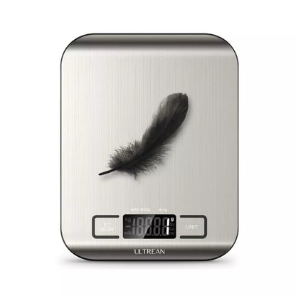 Ultrean Digital Food Scale – High Precision Kitchen Scale with Tare Function, Stainless Steel, Batteries Included