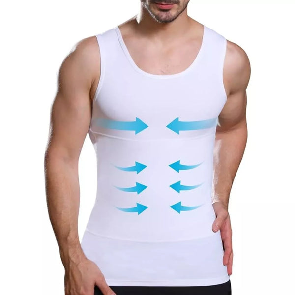 Lgtfy Men's Slimming Body Shaper Vest – Compression Tank Top for Chest & Tummy Control