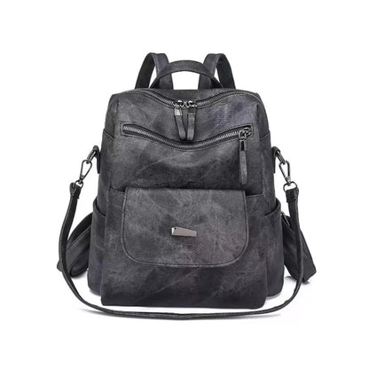 WYFJNX PU Leather Backpack Purse for Women – Fashion Multipurpose Shoulder Bag